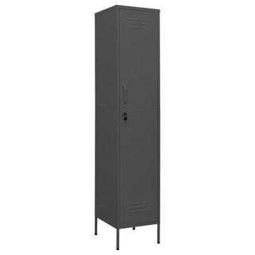 vidaXL Metal Storage Cabinet Storage Locker Organizer Cabinet Anthracite Steel