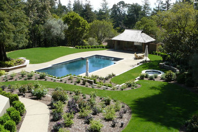 This is an example of a traditional pool in San Francisco.
