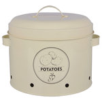 Esschert Design - Potato Storage Tin - Grandmother already knew it, potatoes are best saved at a dark place that is well ventilated. This authentic potato storage tin can ideally be kept in the kitchen, with little chance of suckers.