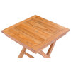 Teak Wood Titanic Folding Outdoor Patio Side Table