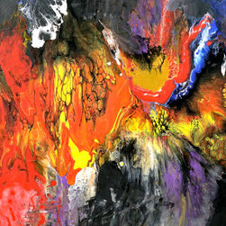 Intergalactic Sky - Mixed Media Art