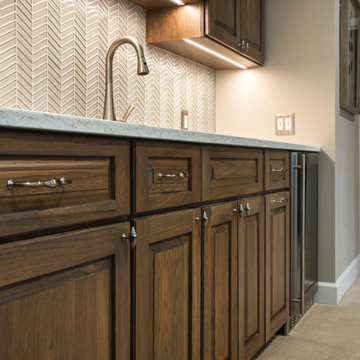 Earthy and Warm Lorton Kitchen and Basement