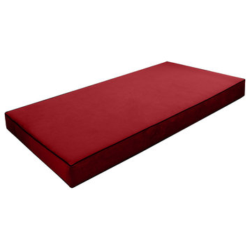 Contrast Pipe 8" Twin-XL 80x39x8 Velvet Indoor Daybed Mattress COVER ONLY-AD369