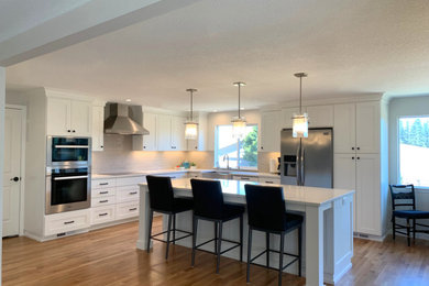 Photo of a transitional kitchen in Portland.