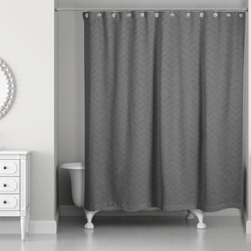 Woven Texture 1 71x74 Shower Curtain