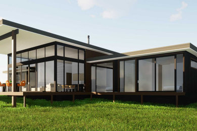 Design ideas for a beach style home design in Adelaide.