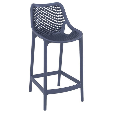 Compamia Air Counter Stools, Set of 2, Dark Gray
