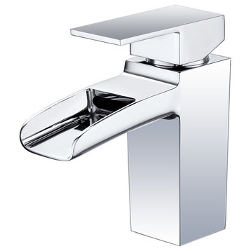 Vanity Art 6" Height Bathroom Vessel Faucet, Chrome