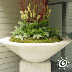 Sandstone Essex Garden Bowl - Outdoor Pots And Planters