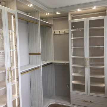California Closets - Island Walk in Tuscan Moon with Brass