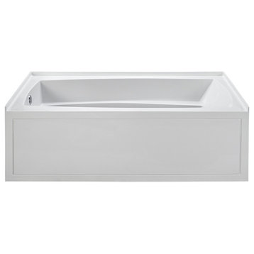 Integral Skirted Left-Hand Drain Air Bath Biscuit 72.25x36.25x21