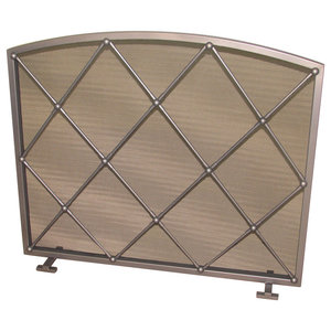 Acanthus Leaf Fireplace Screen Mediterranean Fireplace Screens