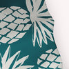 Pineapple Pattern Ocean Teal 70" w x 73" h Shower Curtain
