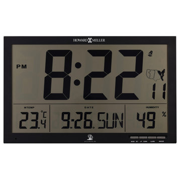 Howard Miller Ayden Radio-Controlled Alarm Wall Clock