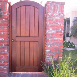 Clean and Simple Wood Gates - Home Fencing And Gates