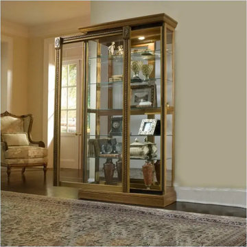 20484 Pulaski Furniture Accents And Curios Two Way Sliding Door Curio