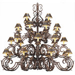 Arte De Mexico - Poza Rica Wrought Iron Chandelier - CH029-1 is from our extensive collection of Old World hand-forged wrought iron chandeliers. The detailed craftsmanship will add to the elegance of any interior application. For over four decades, Arte De Mexico has searched not only Mexico but the entire world for the finest artisans and craftsmen to assist in the creation of our unique hand-forged wrought iron lighting. Our tradition of employing and preserving old world techniques and our ability to utilize these skills to meet today's requirements have established us as the premier supplier to the residential and design community.