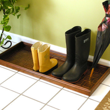 Squares Multi-Purpose Shoe Tray for Boots, Shoes, Plants, Pet Bowls, and More, C