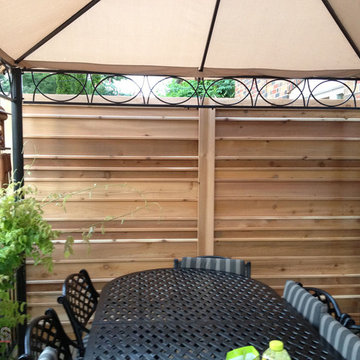 Horizontal Cedar Privacy Screen