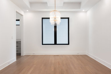 Photo of a modern dining room in Charlotte.