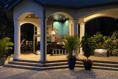 Inspiration for a coastal patio remodel in Orlando