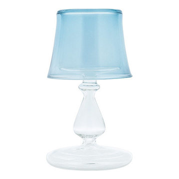 Ischia Candle Holder, Blue
