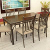 Canterbury Piedmont Dining Table in Brown, Antique Silver