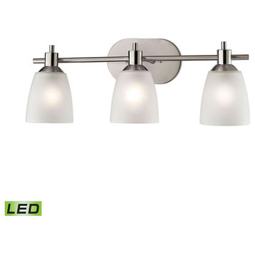 Thomas Lighting Jackson 3-Light Bath Bar 1303BB/20-LED, Brushed Nickel
