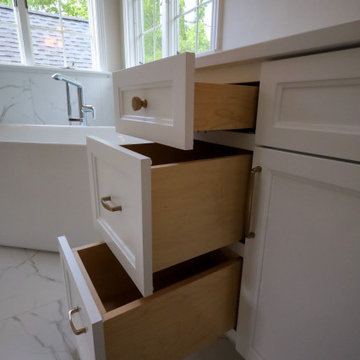 Pure Luxury: Master Bathroom Remodel with Freestanding Tub and Dual Vanities
