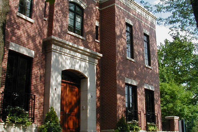 Inspiration for a contemporary exterior home remodel in Chicago