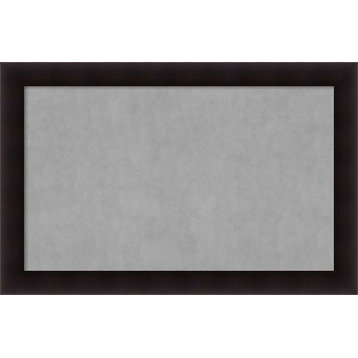 Framed Magnetic Board, Portico Espresso Wood, 46x30