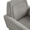 Inspired Home Holt Accent Chair Velvet/Linen 30Lx32Wx36H, Gray
