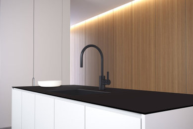 Inspiration for a modern home design remodel in Singapore
