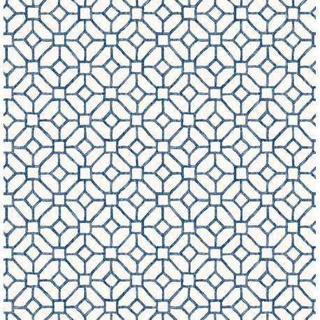 Modern Geometric Wallpaper, Blue, Bolt