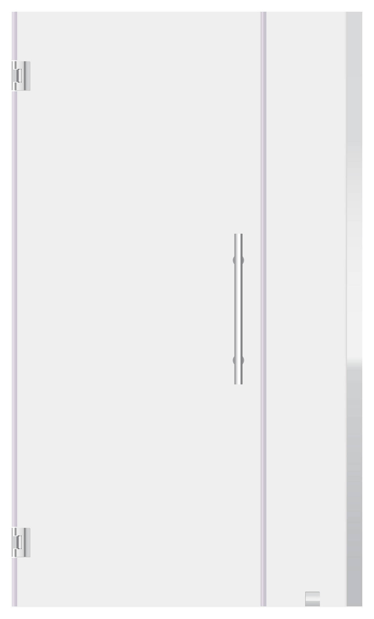 38-39"Wx72"H Shower Door ULTRA-E Chrome Finish