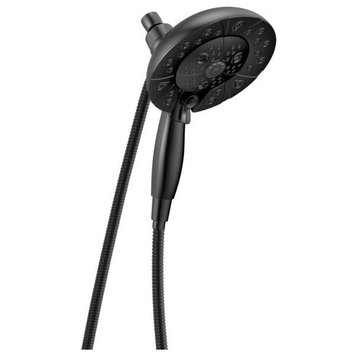 Delta H2Okinetic In2ition 5-Setting 2-in-One Shower, Matte Black, 58480-BL-PK