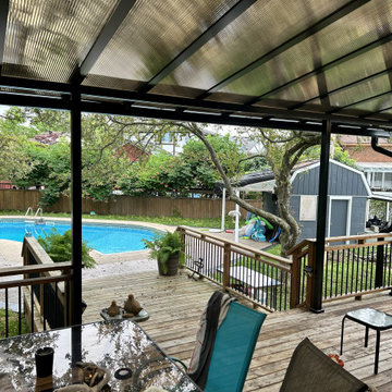 Black Frame - Bronze Polycarbonate Sheets, Patio Cover