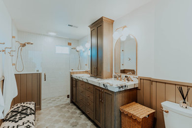 Inspiration for an eclectic bathroom remodel in Other