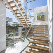 white stairs