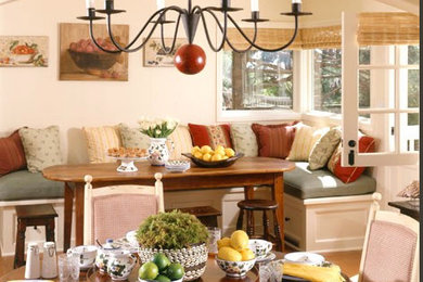 Inspiration for a coastal dining room remodel in Santa Barbara