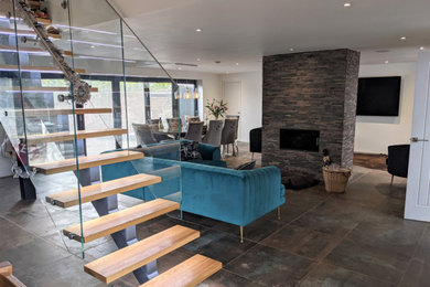 Inspiration for a contemporary home design in West Midlands.