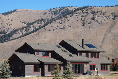 Example of a classic exterior home design in Other