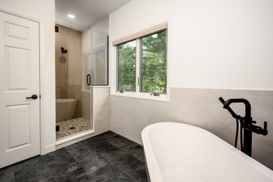 Inspiration for a modern bathroom remodel in Other