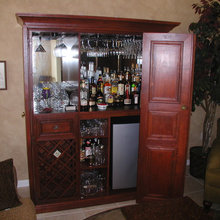 Living Room Armoire Bar