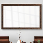 Frame My Mirror - LaRue Framed Wall Mirror, Bronze, 36"x42" - The clean lines of the LaRue make this a great contemporary frame choice for your mirror. A gently sloping surface adds a touch of dimension to this beautiful bronze framed mirror.