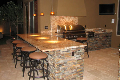 Inspiration for a mediterranean patio remodel in Phoenix