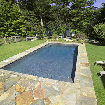 A Variety of Stone for Unique Pool Architecture