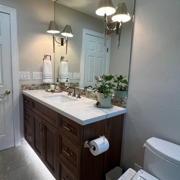 Danville Guest Bathroom with Beatiful Lighting