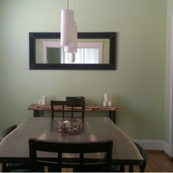 Reclaimed Black Walnut Live Edge Slab Dining Table and Maple Console Table - Dining Tables