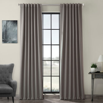 Neutral Gray Room Darkening Curtain, Set of 2, 50"x84"